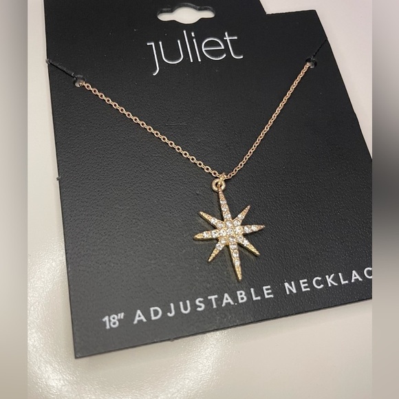 Juliet Star Pendant Gold-Tone 18” Adjustable Necklace - Picture 3 of 7